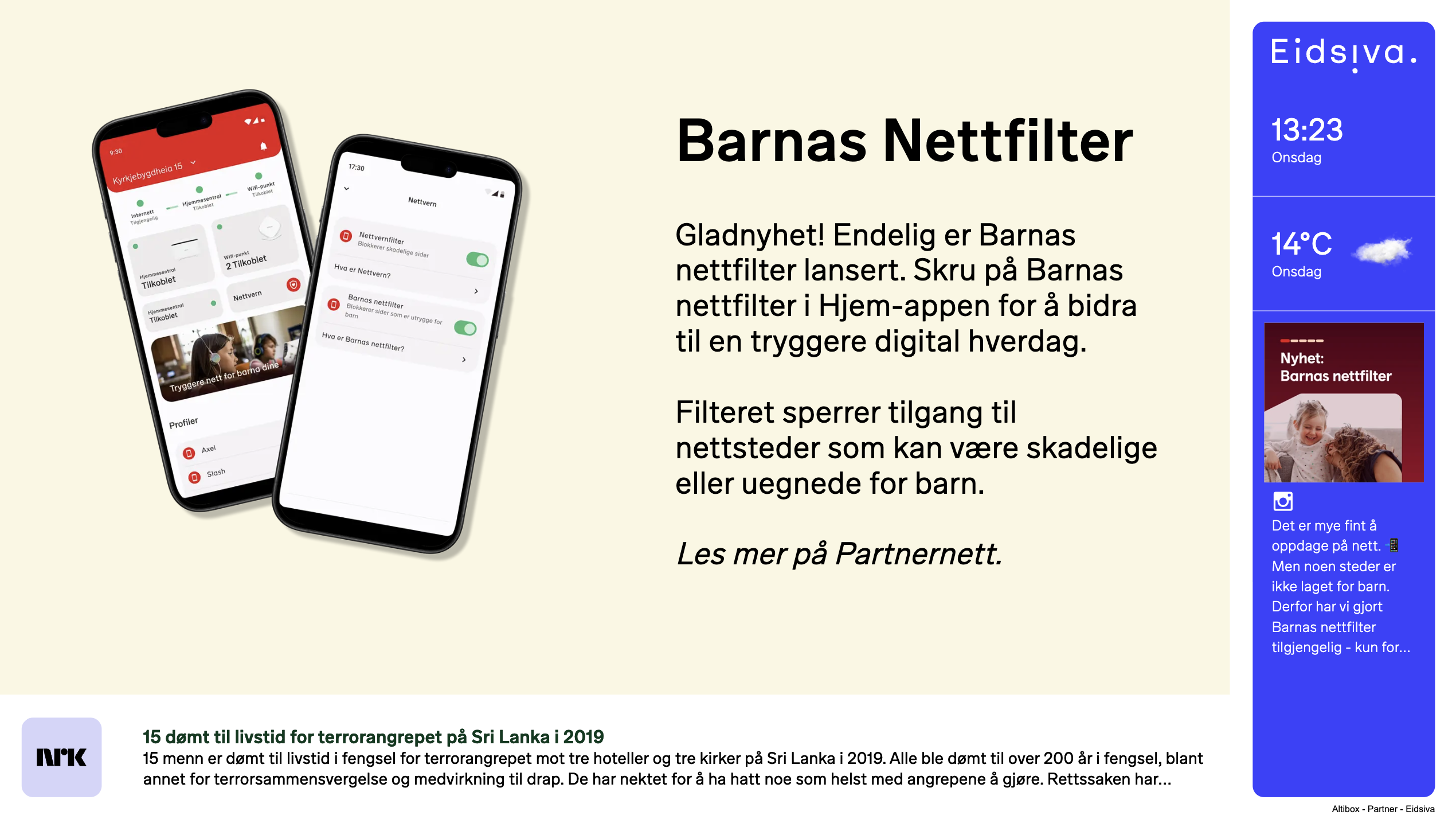 Eksempel på Eidsiva.
