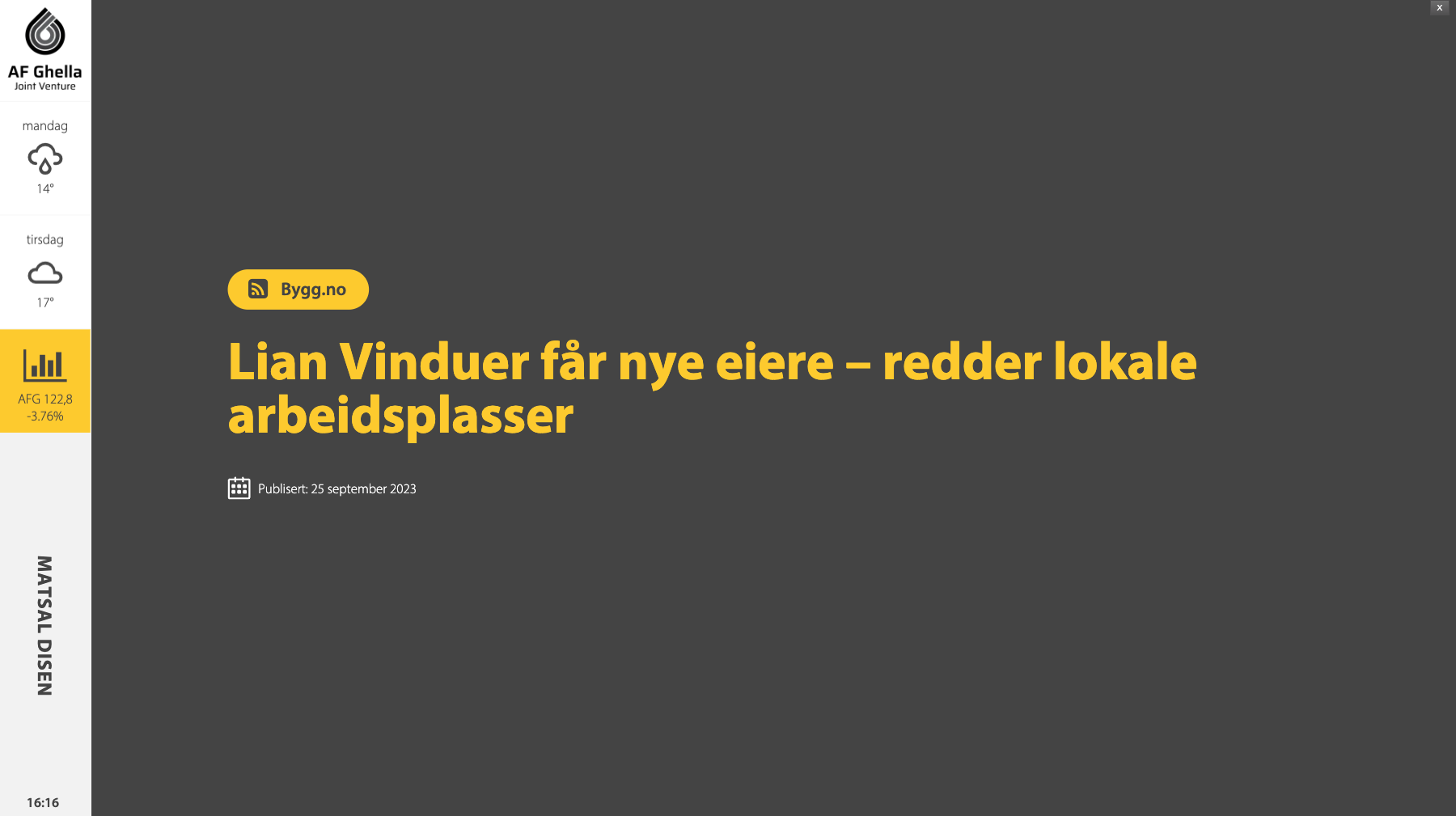 RSS mal for nettaviser