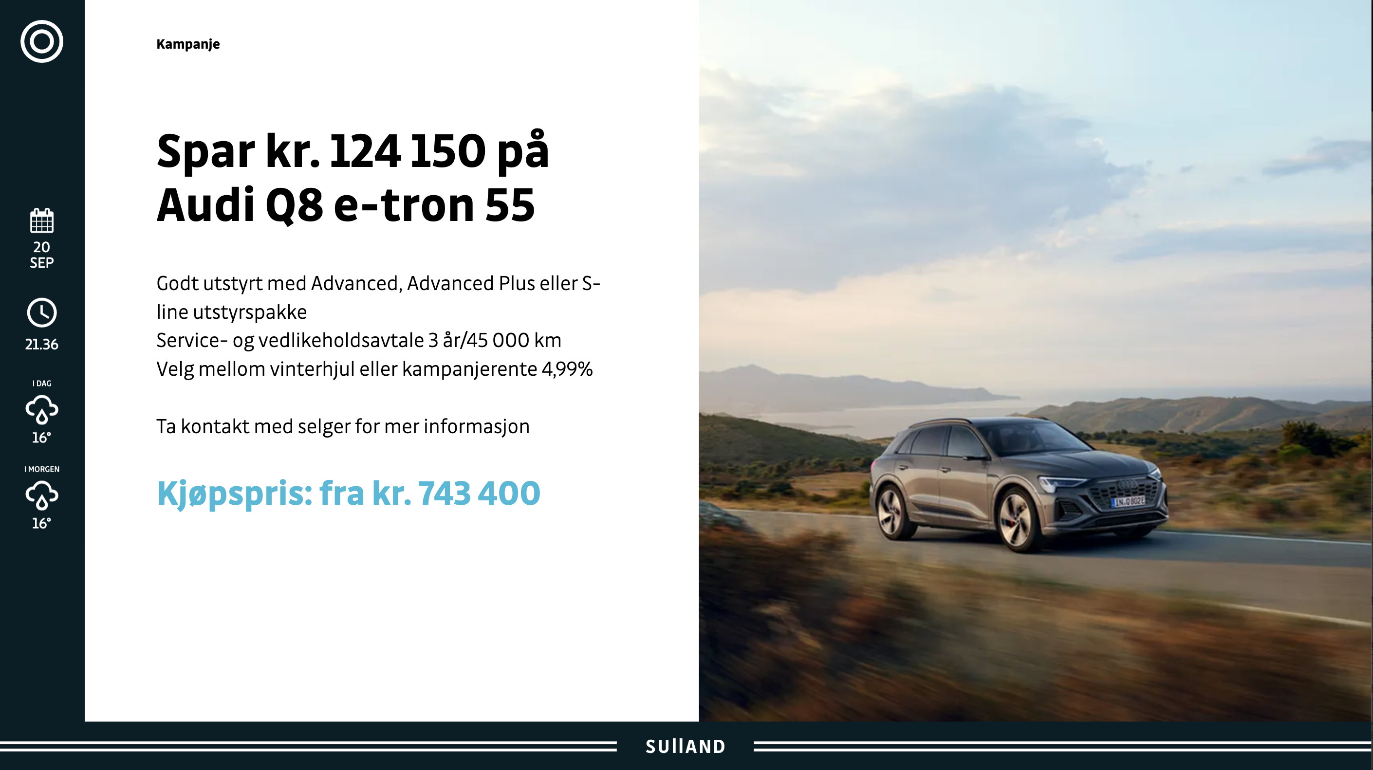 Egne kampanjemaler som ivaretar selskapets profil.